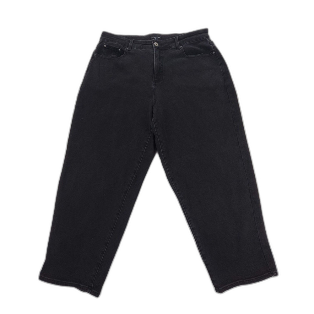 UNIVERSAL STANDARD Lou High Rise Barrel Leg Jeans Minimal Clean Girl Indie Boho